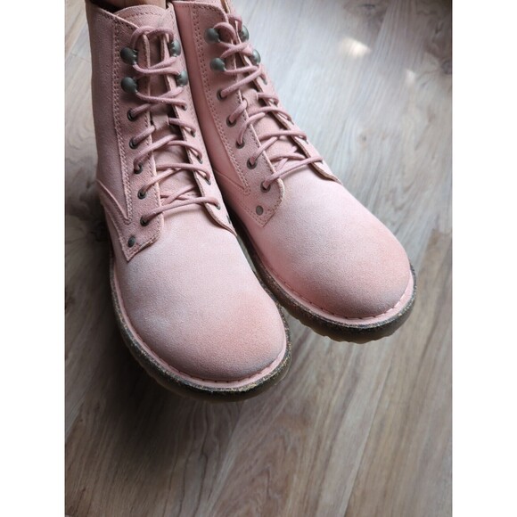 Birkenstock Bryson Combat Pink Suede Boots EU 41 Women 10-10.5 - Picture 5 of 12